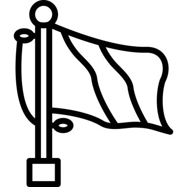 bayrak simgesi, vektör illüstrasyonu