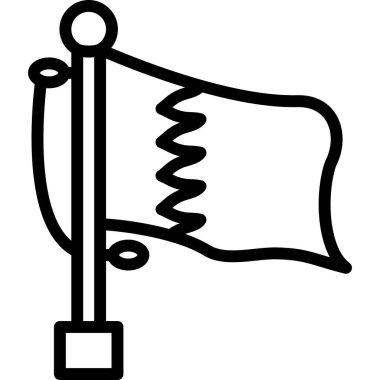 Bayrak. Web simgesi basit illüstrasyon