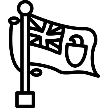 bayrak simgesi, vektör illüstrasyonu