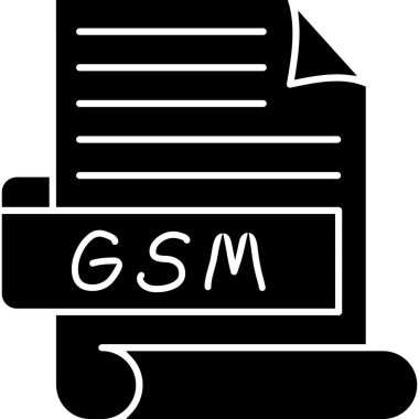 Dosya biçim simgesinin vektör illüstrasyonu