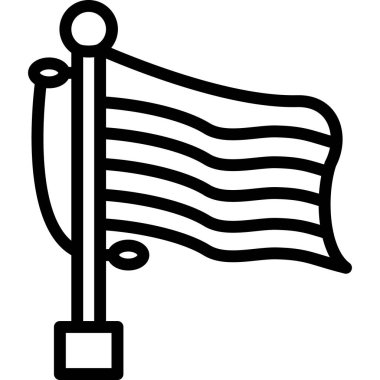 Bayrak simgesi. Basit tasarım