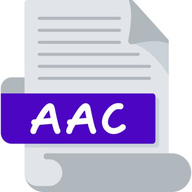 dosya biçimi simgesi, vektör illüstrasyonu