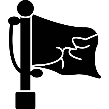 Bir bayrağın vektör illüstrasyonu