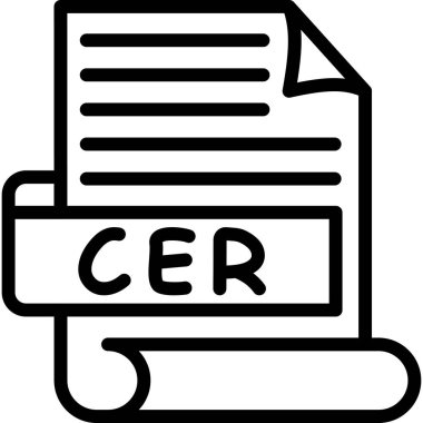 dosya biçimi simgesi, vektör illüstrasyonu