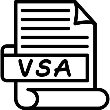 Visa belge ikonu vektör illüstrasyonu