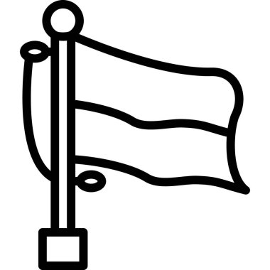 bayrak simgesi, vektör illüstrasyonu