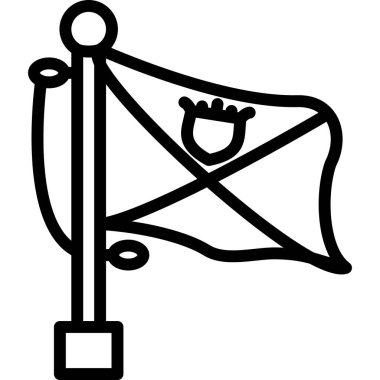 bayrak simgesi, vektör illüstrasyonu