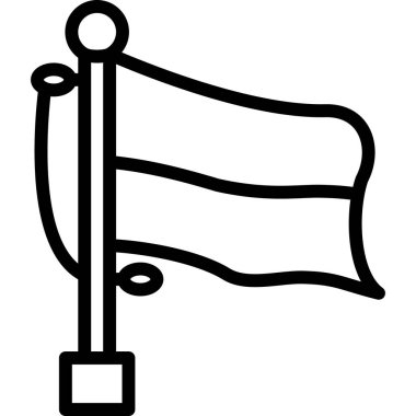 ülke bayrak vektör illüstrasyonu