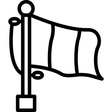 bayrak ikonu vektör illüstrasyonu