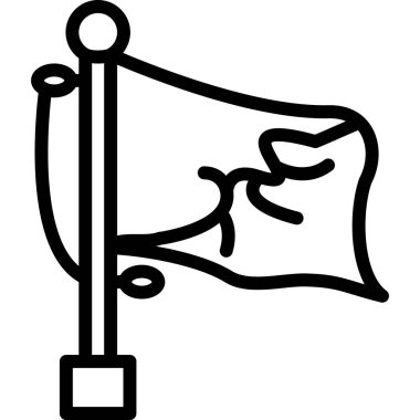 bayrak ikonu vektör illüstrasyonu