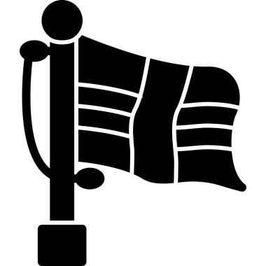 bayrak simgesi, vektör illüstrasyonu