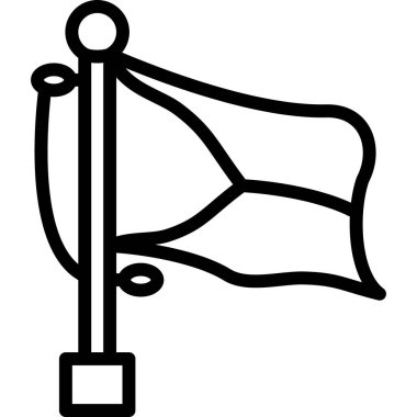 Bayrak. Web simgesi basit tasarım