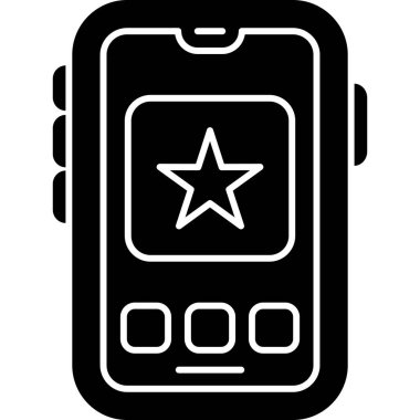 Cep telefonu simgesi, vektör illüstrasyonu