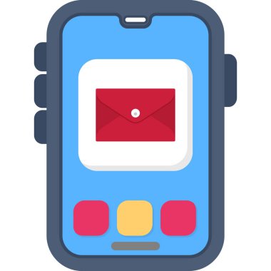 Telefon Görüşmesi Simge Vektör Çizim Tasarımı