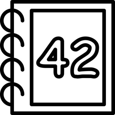 Takvim simgesi, vektör çizimi