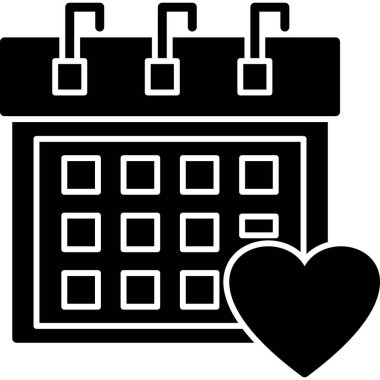 tarih kalp takvimi simgesi