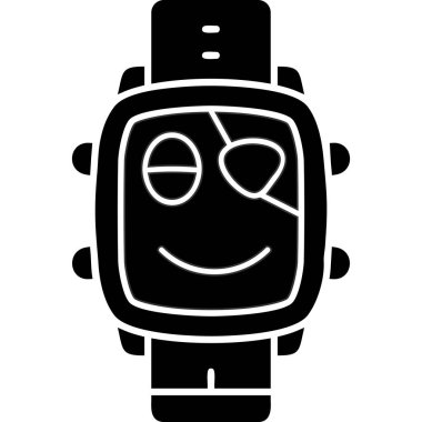 Bir robot simgesinin vektör illüstrasyonu