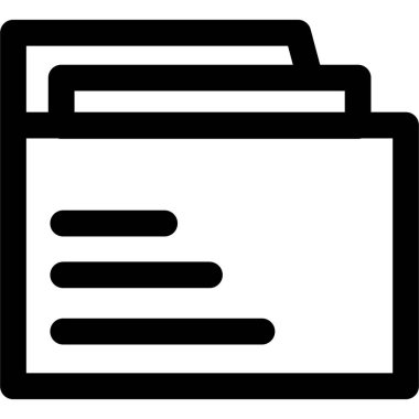 belge dosya dizini simgesi ana hat biçiminde