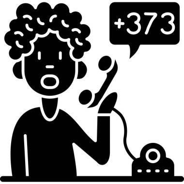 Elinde telefon olan bir kadının siyah beyaz çizimi