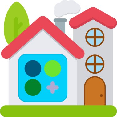 ev simgesi vektör illüstrasyonu