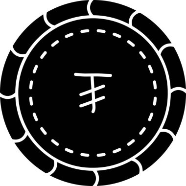 Bir çipin tek bir simgesinin vektör çizimi