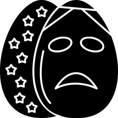 Üzgün yüz ağlayan ikon