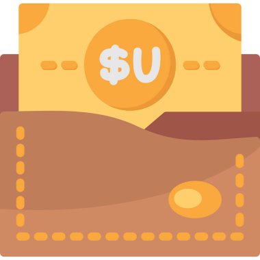 Nakit para ikonu düz stil