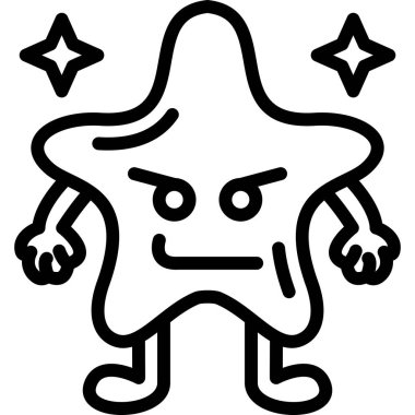 Sihirli yıldız, vektör çizimi