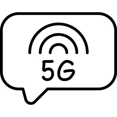 G wifi simgesi ana hatları vektörü. Kablosuz bağlantı. hız bağlantı tasarımı