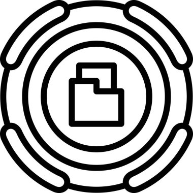 Modern bir simgenin vektör illüstrasyonu