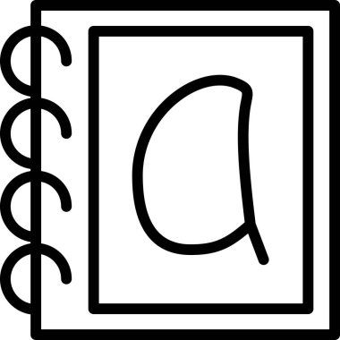 Kitap. Web simgesi basit illüstrasyon