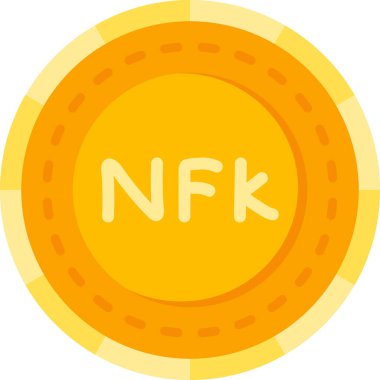 sikke nft simgesi düz biçimli