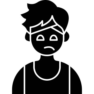 Genç bir çocuk sert bir şekilde ağlar.