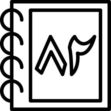 Kitap. Web simgesi basit illüstrasyon