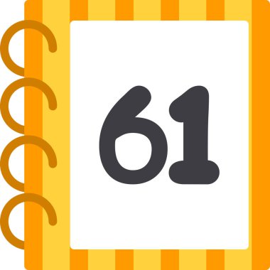 6 numaralı simge vektör illüstrasyonu