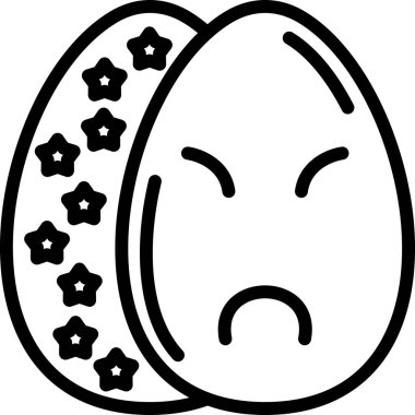 Üzücü. Web simgesi basit illüstrasyon