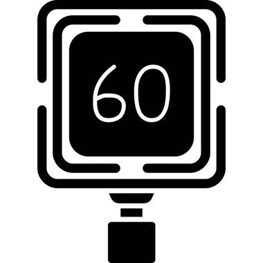 Beyaz arkaplanda basit ve minimalist teknoloji vektör simgesi