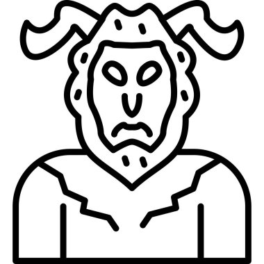 sinirli iblis adam simgesi ana hatlarıyla