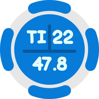 Saat simgesi vektör illüstrasyonu