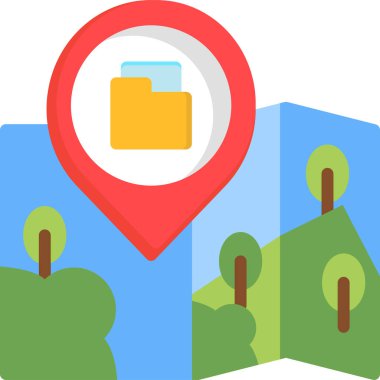 konum haritası gps simgesi