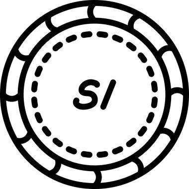 Sikke Simgesi vektör illüstrasyonu