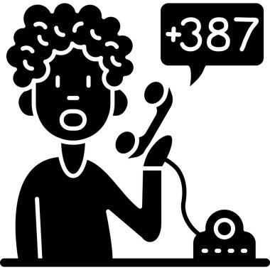 Müşteri destek ikonu. vektör illüstrasyonu