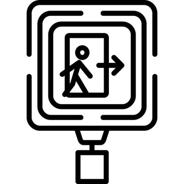 Bir insan simgesinin vektör illüstrasyonu