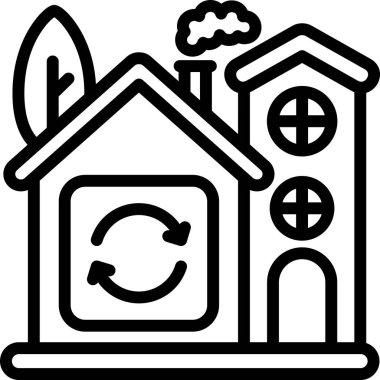 Ev. Web simgesi basit tasarım