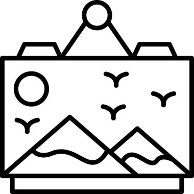 bayrak ülke bayrağı simgesi ana hat biçiminde