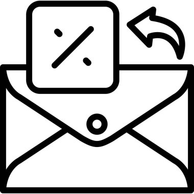 posta zarfı harf simgesi ana hat biçiminde