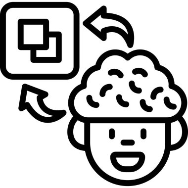 beyin veri hesaplama simgesi