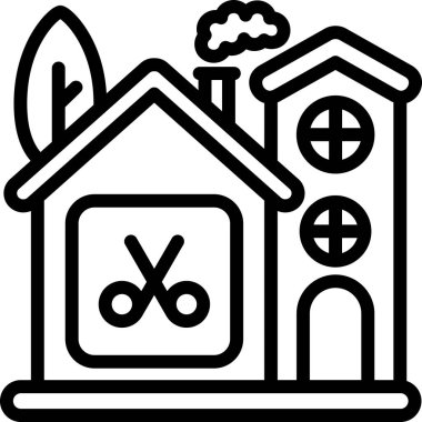 Eve. Web simgesi basit tasarım