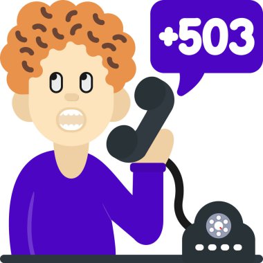 Genç çocuk telefonla konuşuyor.