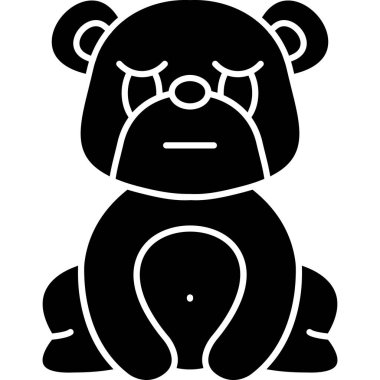 panda simgesi, vektör illüstrasyonu